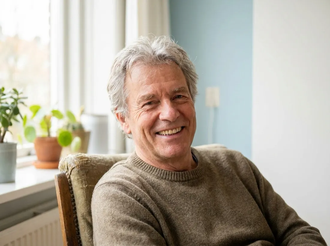 Dave, a Dundee Dental implant patient, smiling